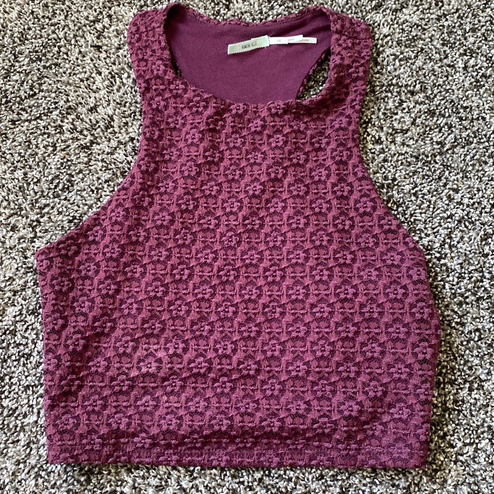 Textured Crop Top